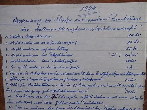 Nachbarlade Birthälm – Strafanwendung 1982, Teil 1