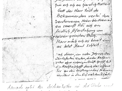 Abbitte in Mundart